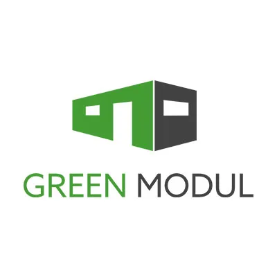 Modernes Logodesign für das Unternehmen Green Modul – spezialisiert auf modulare, nachhaltige Baukonzepte. Reduzierte, architektonische Formsprache in Grün und Anthrazit. Entworfen von David Schmidt Medien für Kunden aus dem Raum Schwandorf, Amberg, Amberg-Sulzbach, Burglengenfeld und Regensburg.